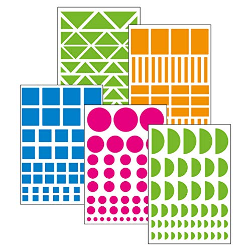 Apli 13542 - Pack de 1052 Gomets, Naranja/Azul/Magenta/Verde Apli 13542 - Pack de 1052 Gomets, Naranja/Azul/Magenta/Verde