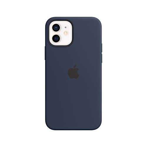 Apple Funda de Silicona con MagSafe (para el iPhone 12 y iPhone 12 Pro) - Azul Marino Intenso Apple Funda de Silicona con MagSafe (para el iPhone 12 y iPhone 12 Pro) - Azul Marino Intenso