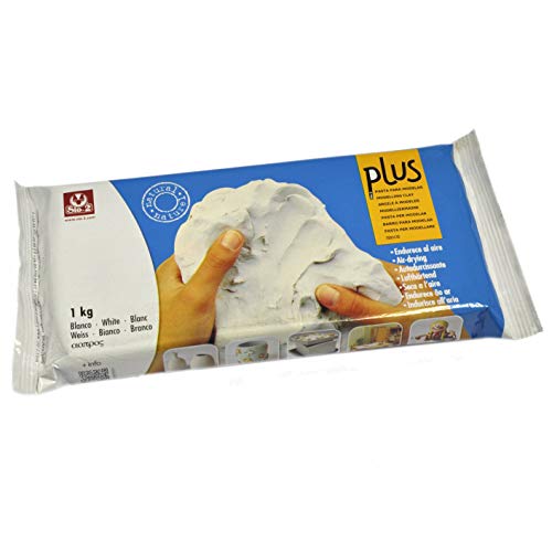 Arcilla natural que endurece al aire PLUS 1 kg Blanco Arcilla natural que endurece al aire PLUS 1 kg Blanco