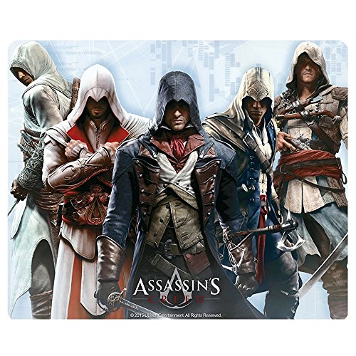 Assassins Creed – Ratón – Alfombrilla para ratón – Altair, Ezio, Connor, Edward, Arno – 23 x 19 cm