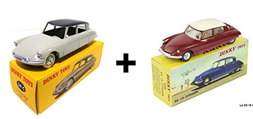 Atlas Set of 2 Citroen DS 19 Cars containing The Latest Car from The Dinky Toys Collection (Gift from subscribers) Refs: 530 + 24C