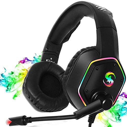 Auriculares Gaming Ps4, Cascos Gaming De EstéReo con MicróFono Bass Surround Y CancelacióN De Ruido Auriculares Compatible, 50Mm Y MicróFono, para Xbox One/Pc/MóVil Auriculares Gaming Ps4, Cascos Gaming De EstéReo con MicróFono Bass Surround Y CancelacióN De Ruido Auriculares Compatible, 50Mm Y MicróFono, para Xbox One/Pc/MóVil