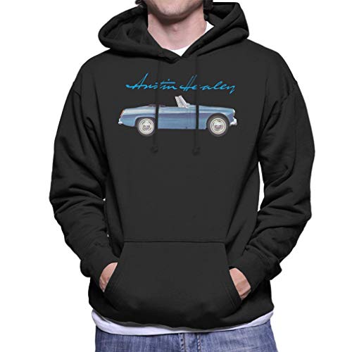 Austin Healey Blue British Motor Heritage Men's Hooded Sweatshirt
