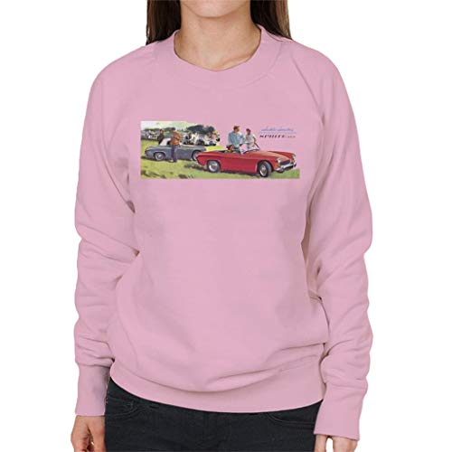 Austin Healey Sprite MK II Race Day British Motor Heritage Women's Sweatshirt