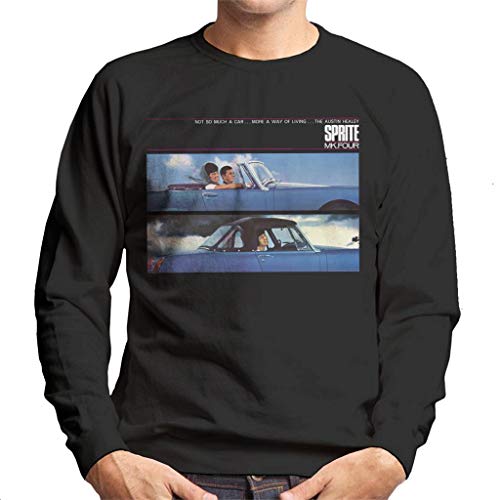 Austin Healey Sprite MK IV A Way of Living British Motor Heritage Men's Sweatshirt