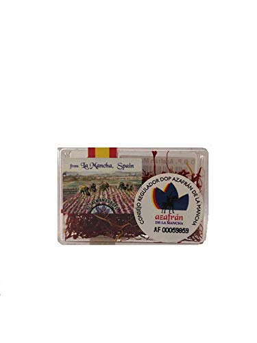 Auténtico Azafrán en hebras Denominación de Origen Protegida De la Mancha (Caja de 1 gramo) Auténtico Azafrán en hebras Denominación de Origen Protegida De la Mancha (Caja de 1 gramo)