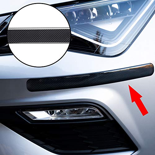 Autodomy Protector Bumper Parachoques Paragolpes Delantero y Trasero Universal Adhesivo Pack 2 Unidades para Coche (Carbono) Autodomy Protector Bumper Parachoques Paragolpes Delantero y Trasero Universal Adhesivo Pack 2 Unidades para Coche (Carbono)