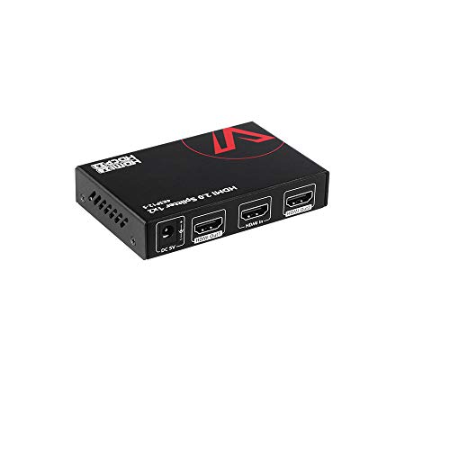 AV Access 4KSP12-S UltraHD HDMI 2.0 Splitter 1x2 Mirror Powered Auto Scaling Wall Mount, 4K60Hz YUV444 18Gbps, HDR, HDCP2.2, EDID, Low Heat, Cascadable, Upgradate Firmware, ESD Protect(1 In to 2 out) AV Access 4KSP12-S UltraHD HDMI 2.0 Splitter 1x2 Mirror Powered Auto Scaling Wall Mount, 4K60Hz YUV444 18Gbps, HDR, HDCP2.2, EDID, Low Heat, Cascadable, Upgradate Firmware, ESD Protect(1 In to 2 out)