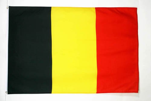 AZ FLAG Bandera de BÉLGICA 150x90cm - Bandera Belga 90 x 150 cm poliéster Ligero