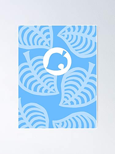 AZSTEEL Póster de Nookphone azul de animales cruzando nuevos horizontes 11.7 x 16.5