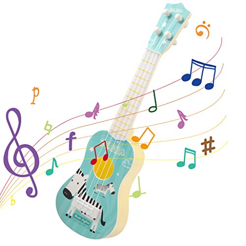 Baipin Guitarra para Niños, Guitarra de Juguete, 4 Cuerdas, Juguete Lindo del Instrumento para el Juego Temprano de la Educación del Bebé Niño y Niña