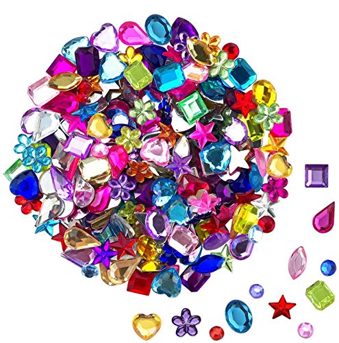 BAKHK 900 unidades de estrás para manualidades, piedras preciosas planas para pegar, piedras preciosas decorativas, 9 formas, 6-13 mm, con pinzas y bolsas BAKHK 900 unidades de estrás para manualidades, piedras preciosas planas para pegar, piedras preciosas decorativas, 9 formas, 6-13 mm, con pinzas y bolsas