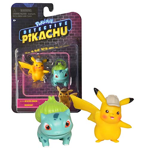 Bandai Pokémon WT97598 - Lote de 2 Figuras de Pikachu y Bulbizarre (2 Unidades, 5 cm)