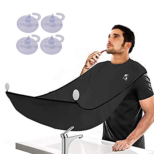 Barba Delantal, Delantal de Barba para Afeitar y Recortar con 4 Ventosa y Delantal Impermeable Ajustable para Barba, Babero de Barba Perfecto para Hombres(Patentar) Barba Delantal, Delantal de Barba para Afeitar y Recortar con 4 Ventosa y Delantal Impermeable Ajustable para Barba, Babero de Barba Perfecto para Hombres(Patentar)