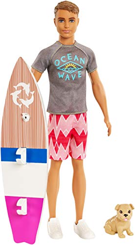 Barbie Aventura de los Delfines, muñeco ken surfero con accesorios (Mattel FBD71) , color/modelo surtido Barbie Aventura de los Delfines, muñeco ken surfero con accesorios (Mattel FBD71) , color/modelo surtido