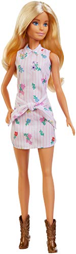 Barbie - Fashionista Muñeca Rubia con Vestido de Flores (Mattel FXL52) , color/modelo surtido