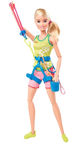 Barbie- Juegos Olímpicos Tokio 2020 muñeca escaladora con uniforme y con accesorios (Mattel GJL75) , color/modelo surtido Barbie- Juegos Olímpicos Tokio 2020 muñeca escaladora con uniforme y con accesorios (Mattel GJL75) , color/modelo surtido