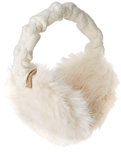 BARTS Fur Earmuffs orejeras, Blanco (WHITE 0010), Talla única (Talla del fabricante: UNI) para Mujer BARTS Fur Earmuffs orejeras, Blanco (WHITE 0010), Talla única (Talla del fabricante: UNI) para Mujer