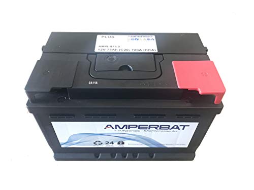 Batería coche 12V 75Ah 720A +Derecha reemplaza E11, E9, TB740, EB740 Gama Plus 278x175x175 con mayor fuerza de arranque Batería coche 12V 75Ah 720A +Derecha reemplaza E11, E9, TB740, EB740 Gama Plus 278x175x175 con mayor fuerza de arranque