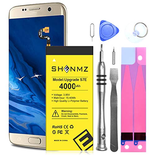 Batería para Galaxy S7 Edge Shenmz Li-Polymer 4000 mAh interna S7 Edge mejorada EB-BG935ABE para Samsung Galaxy S7 Edge G935V G935A G935T G935F G935P con kits de repuesto