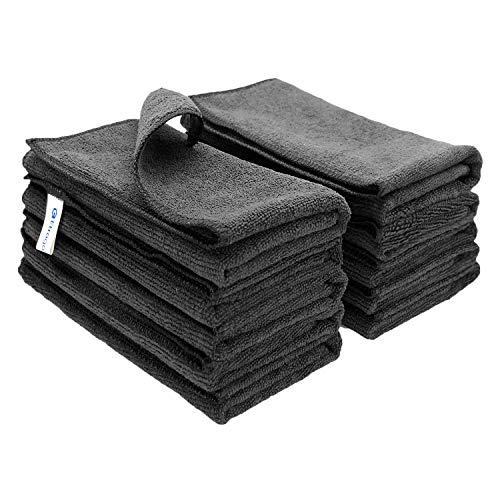 Bayeta Microfibra Negra Coche Secado Rápido Super Suave Ideal para pulir coches o motocicletas (10 Piezas Negra,40cm x 30cm ) Bayeta Microfibra Negra Coche Secado Rápido Super Suave Ideal para pulir coches o motocicletas (10 Piezas Negra,40cm x 30cm )
