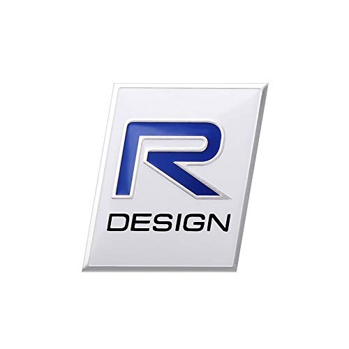 BBTY 3D Metal R Design AWD Moose Prueba Logotipo Insignia Cuerpo Cuerpo Tronco Tronco Etiqueta engomada de la decoración para Volvo Ocean V40 V60 V90 xc60 xc90 xc40 s60 s90 (Color Name : Rdesign)