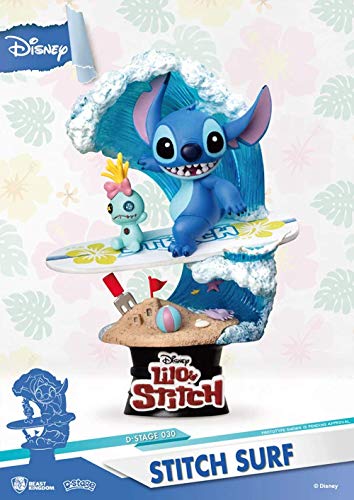 Beast Kingdom Toys Disney Summer Series D-Stage PVC Diorama Stitch Surf 15 cm