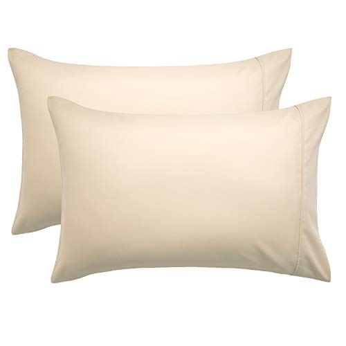 Bedsure Funda Almohada 70x40 cm de Microfibra - Juego de 2 Fundas Almohadas 40x70 Transpirable Suave Antiarrugas, Beige, sin Cremallera, 2 Unidades Bedsure Funda Almohada 70x40 cm de Microfibra - Juego de 2 Fundas Almohadas 40x70 Transpirable Suave Antiarrugas, Beige, sin Cremallera, 2 Unidades