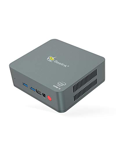 Beelink U57 Mini PC Windows 10, Intel Core i5-5257U Procesador (hasta 3.10GHz), Mini Computadora de Escritorio con 8G RAM+ 256G SSD/Dual HDMI/Dual WiFi/Tipo C/Gigabit Ethernet/BT 4.0