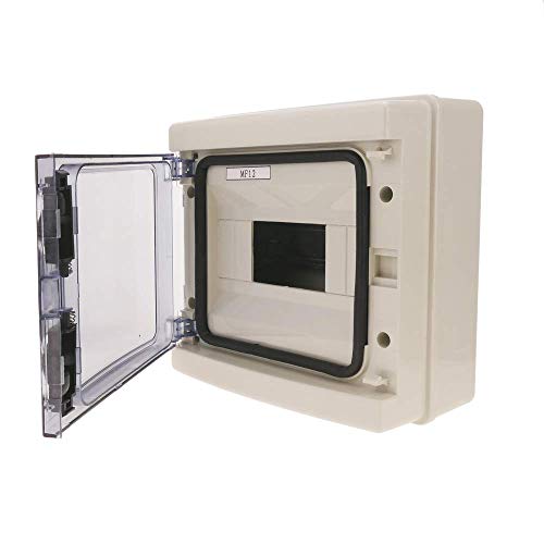 BeMatik - Caja de distribución eléctrica SPN 8M IP65 de Superficie de plástico ABS HA