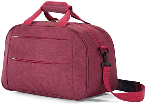 Benzi Bolsa de Viaje 40 x 25 x 20 cm Tamaño Equipaje de Mano Ryanair (5496 Rojo)