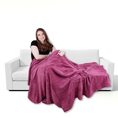Bestgoodies Manta (250 x 280 cm), color rosa envejecido, muy suave, disponible en muchas variantes Bestgoodies Manta (250 x 280 cm), color rosa envejecido, muy suave, disponible en muchas variantes