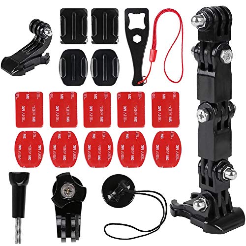 BESTZY Soporte Frontal para Casco para GoPro 5/7 Kit Lateral Montura Giratoria de Casco y Soportes Adhesivos Planos Curvados con Almohadillas Adhesivas BESTZY Soporte Frontal para Casco para GoPro 5/7 Kit Lateral Montura Giratoria de Casco y Soportes Adhesivos Planos Curvados con Almohadillas Adhesivas