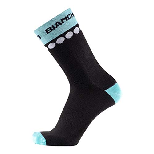 BIANCHI MILANO - Calcetines de invierno Spiana, color 4330 (negro/celeste), talla S/M (36/40). BIANCHI MILANO - Calcetines de invierno Spiana, color 4330 (negro/celeste), talla S/M (36/40).