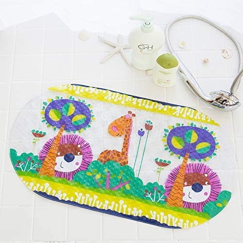 BigTree Alfombrilla de Ducha Antideslizante para bañera para bebés, niños pequeños, Resistente al Moho, Dibujos Animados Brillantes Antideslizantes Impresos 40x69cm