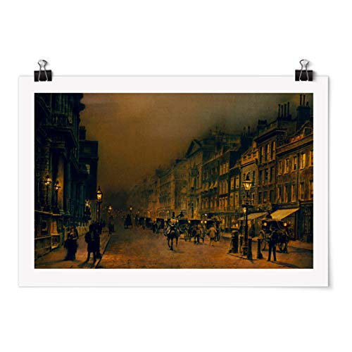 Bilderwelten Poster - Grimshaw - St. James's Street - Acabado Satinado Autoadhesivo 20x30cm