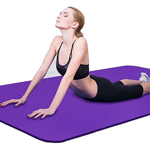 Binwwe Esterilla de Yoga Esterilla de Ejercicio Antideslizante Gruesa para Entrenamiento en el Hogar Gimnasio Fitness Deportes Almohadilla de Ejercicio (Purple, 173cmX60cmX0.6cm) Binwwe Esterilla de Yoga Esterilla de Ejercicio Antideslizante Gruesa para Entrenamiento en el Hogar Gimnasio Fitness Deportes Almohadilla de Ejercicio (Purple, 173cmX60cmX0.6cm)