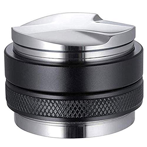 bobotron Prensador y distribuidor de espresso de 51 mm, doble cabezal, profundidad ajustable, para café expreso profesional bobotron Prensador y distribuidor de espresso de 51 mm, doble cabezal, profundidad ajustable, para café expreso profesional