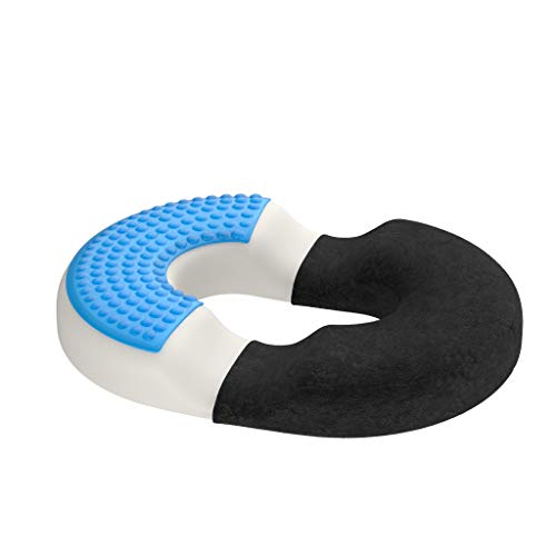 Bonmedico Cojín de Asiento Ortopédico para Hemorroides con Capa de Gel, Cojín Redondo para Alivio del Dolor, Dolor de Coxis. para Coche, Casa, Oficina o Silla de Ruedas, Normal Bonmedico Cojín de Asiento Ortopédico para Hemorroides con Capa de Gel, Cojín Redondo para Alivio del Dolor, Dolor de Coxis. para Coche, Casa, Oficina o Silla de Ruedas, Normal