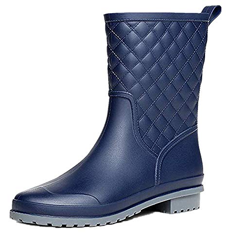 Bota Agua Mujer Jardín Trabajo Lluvia Botas Antideslizante Wellington Boots Azul 38 Bota Agua Mujer Jardín Trabajo Lluvia Botas Antideslizante Wellington Boots Azul 38