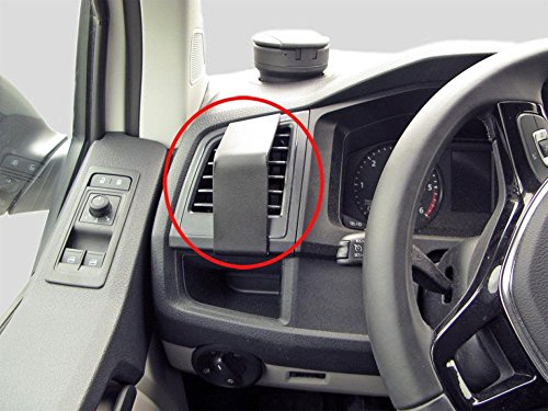 Brodit 805214 Coche - Soporte (Teléfono móvil/Smartphone, Coche, Soporte pasivo, Negro, ABS sintéticos, Volkswagen Caravelle 16-17 (For Europe) Volkswagen T6 Transporter/Pickup 16-17 (For Europe))