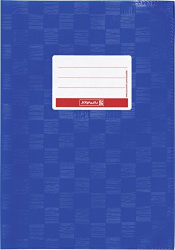 Brunnen Baier & Schneider - Sobrecubierta para libros y cuadernos tamaño A5, 15,5 x 22,0 cm, color azul