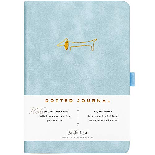 Bullet Cuaderno A5 Journal / agenda punteada - Dachshund - Papel ultra grueso de 160gsm - Agenda encuadernada a mano - Diario punteado perfecto para artistas y creadores -Inglés Bullet Cuaderno A5 Journal / agenda punteada - Dachshund - Papel ultra grueso de 160gsm - Agenda encuadernada a mano - Diario punteado perfecto para artistas y creadores -Inglés