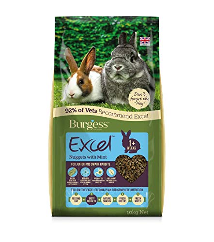 Burgess Excel Junior y Nuggets Enanos con Menta Conejo alimento 10 kg