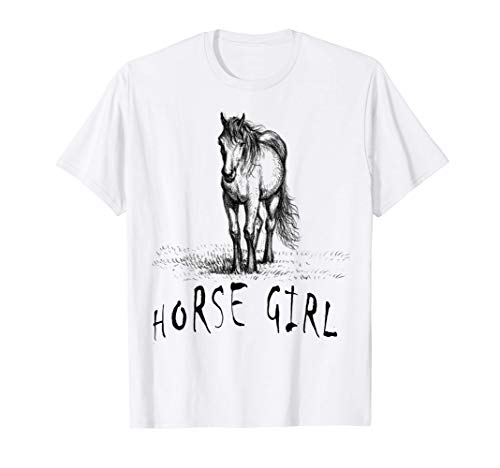 Caballo Chica Amantes de la equitación Camiseta Caballo Chica Amantes de la equitación Camiseta