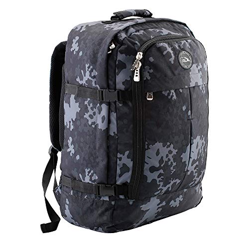 Cabin Max Metz Mochila de Viaje Equipaje de Mano Aprobada para Transporte Aéreo Maleta de Cabina 55x40x20 cm 44 L (Camo)