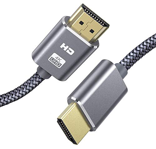 Cable HDMI 4K 4.5M SUCESO Cable HDMI 2.0 de Alta Velocidad Trenzado de Nailon Ultra HD 4K a 60Hz a 18Gbps Soporta con Video 4K UHD 2160p,HD 1080p,3D,Ethernet,Xbox 360,Blu-Ray PS3 PS4 ARC HDCP 2.2-Gris