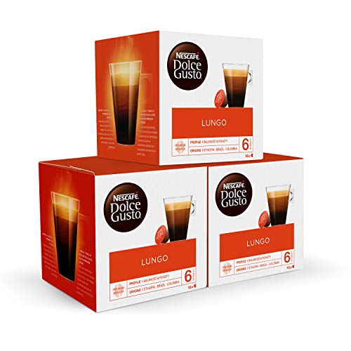 Cafe Dolce gusto CAFFE LUNGO | NESTLE Pack 3 cajas de 16 capsulas cada una Cafe Dolce gusto CAFFE LUNGO | NESTLE Pack 3 cajas de 16 capsulas cada una