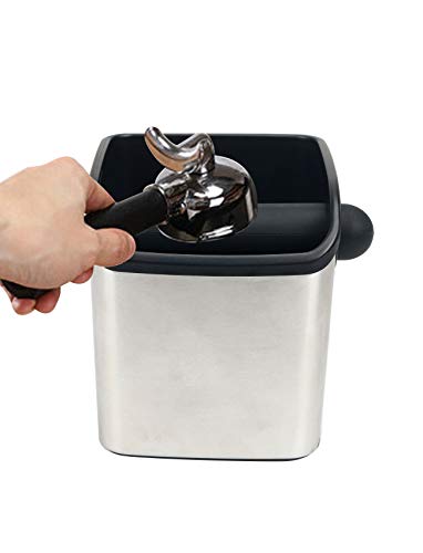 Café Knock Box Recipiente para los Posos del Café,Recipiente para Café Espresso,Coffee Knock Containe Caja de posos de café,Bote para la recogida y el reciclaje de los Posos Cafe,Contenedor Barista Café Knock Box Recipiente para los Posos del Café,Recipiente para Café Espresso,Coffee Knock Containe Caja de posos de café,Bote para la recogida y el reciclaje de los Posos Cafe,Contenedor Barista