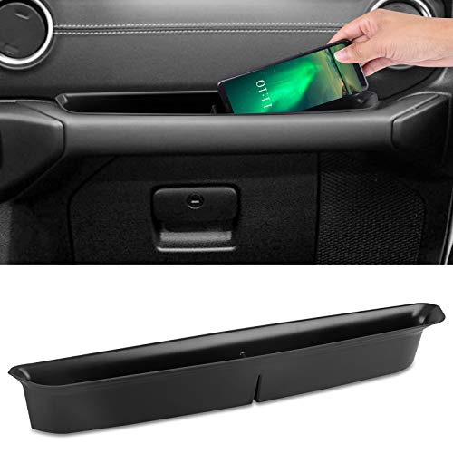 Caja de Almacenamiento de Coche para Jeep Wrangler, Bandeja de Organizadora de Pasajeros para Jeep Wrangler JL JLU 2018 2019 y Jeep Gladiator JT 2020 de 2/4 Puertas, Accesorios de Interior, Negro